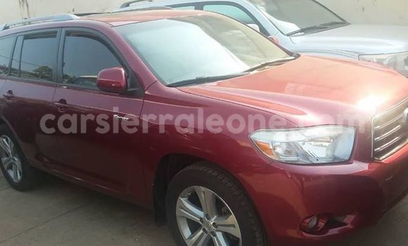 Buy Used Toyota Highlander Red Car in Freetown in Western Urban Buy Used Toyota Highlander Red Car in Freetown in Western Urban