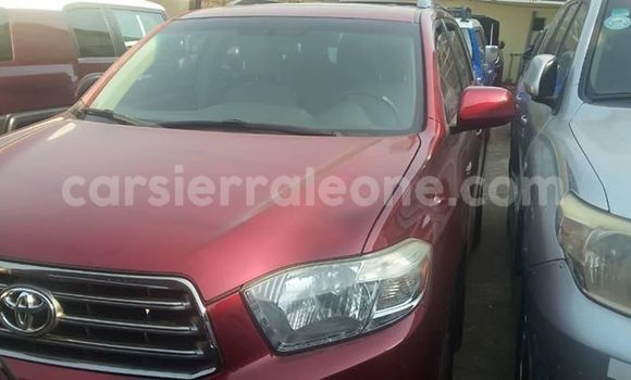 Buy Used Toyota Highlander Red Car in Freetown in Western Urban Buy Used Toyota Highlander Red Car in Freetown in Western Urban