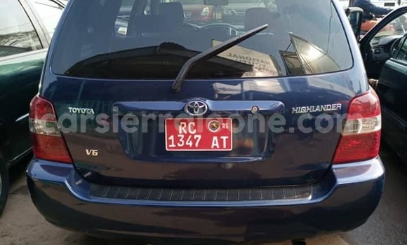 Buy Used Toyota Highlander Blue Car in Freetown in Western Urban Buy Used Toyota Highlander Blue Car in Freetown in Western Urban