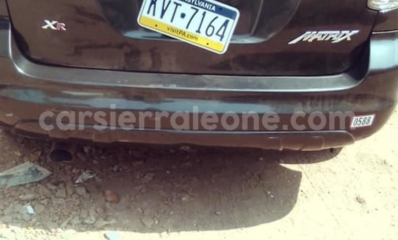 Buy Used Toyota Matrix Black Car in Freetown in Western Urban Buy Used Toyota Matrix Black Car in Freetown in Western Urban