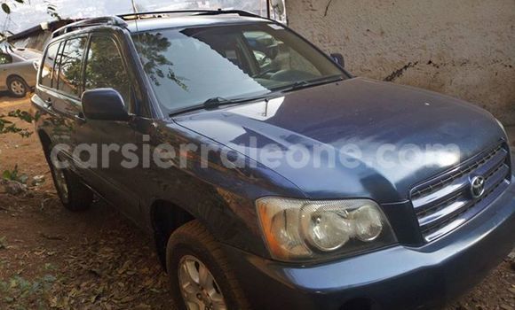 Buy Used Toyota Highlander Blue Car in Freetown in Western Urban Buy Used Toyota Highlander Blue Car in Freetown in Western Urban