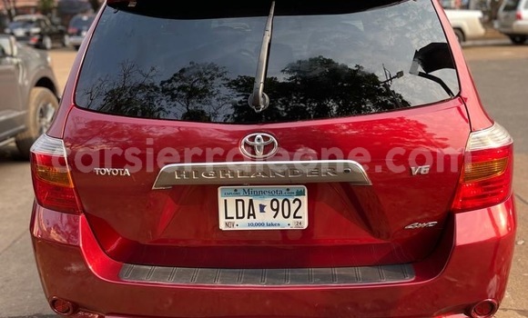 Buy Import Toyota Highlander Red Car in Freetown in Western Urban Buy Import Toyota Highlander Red Car in Freetown in Western Urban