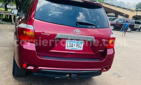 Buy Import Toyota Highlander Red Car in Freetown in Western Urban Buy Import Toyota Highlander Red Car in Freetown in Western Urban