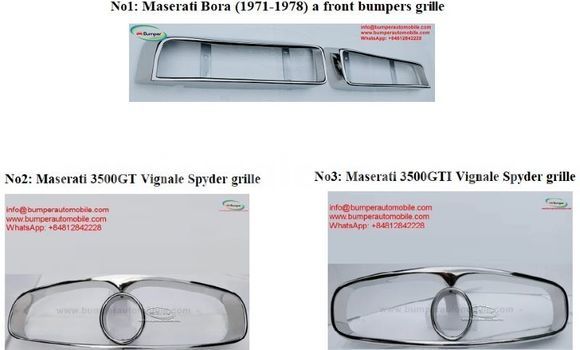 Maserati bumper and grill